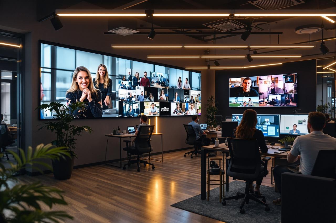 极视传媒30办公环境 - 创意团队协作空间